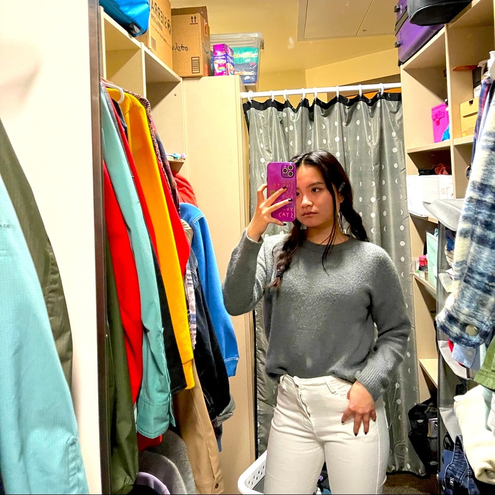F21 grey sweater